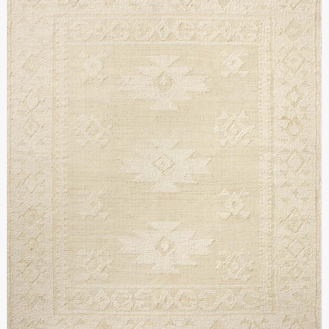 Loloi Alara Ivory / Natural Rug White Cliff Studio Area Rugs