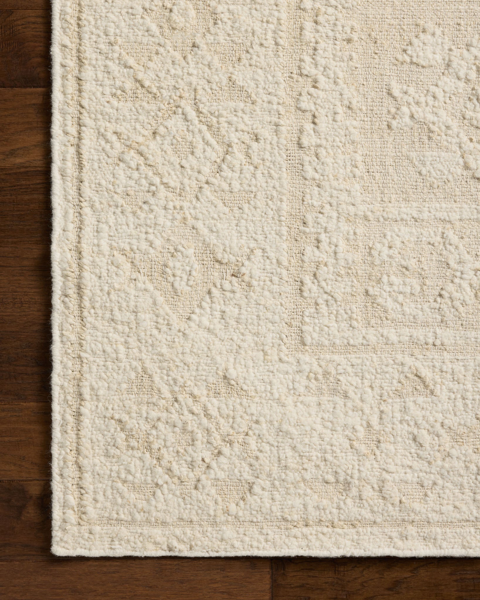 Loloi Alara Ivory / Natural Rug White Cliff Studio Area Rugs