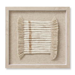 Loloi All Coiled Up Ivory / Natural Wall Art White Cliff Studio Textile Art