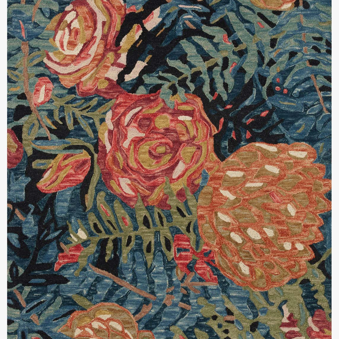 Loloi Belladonna Black / Fiesta Rug White Cliff Studio Area Rugs