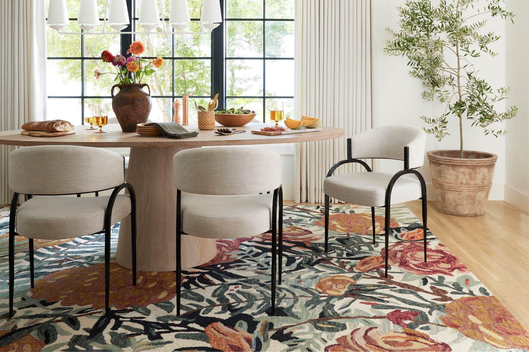 Loloi Belladonna Ivory / Lagoon Rug White Cliff Studio Area Rugs