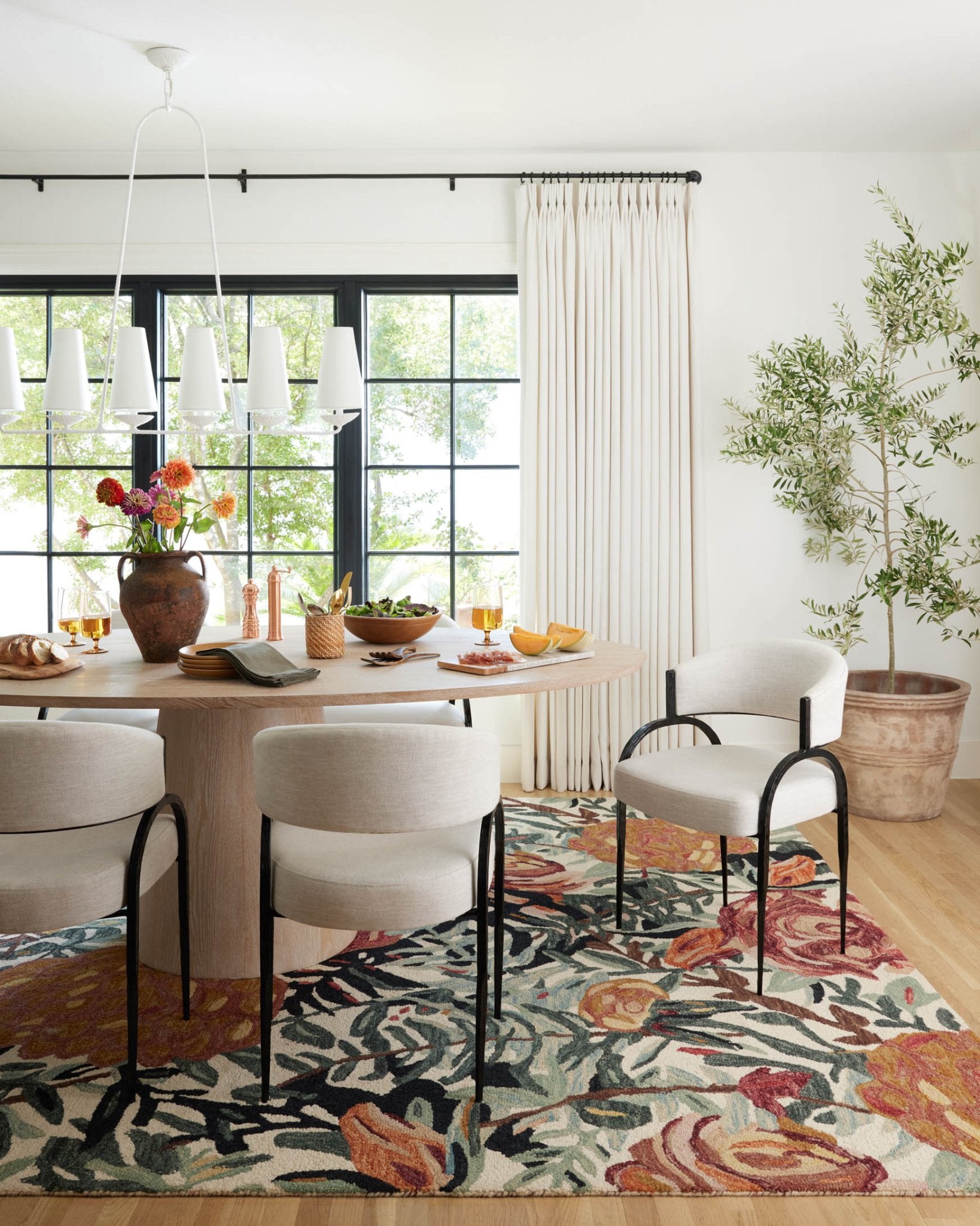 Loloi Belladonna Ivory / Lagoon Rug White Cliff Studio Area Rugs