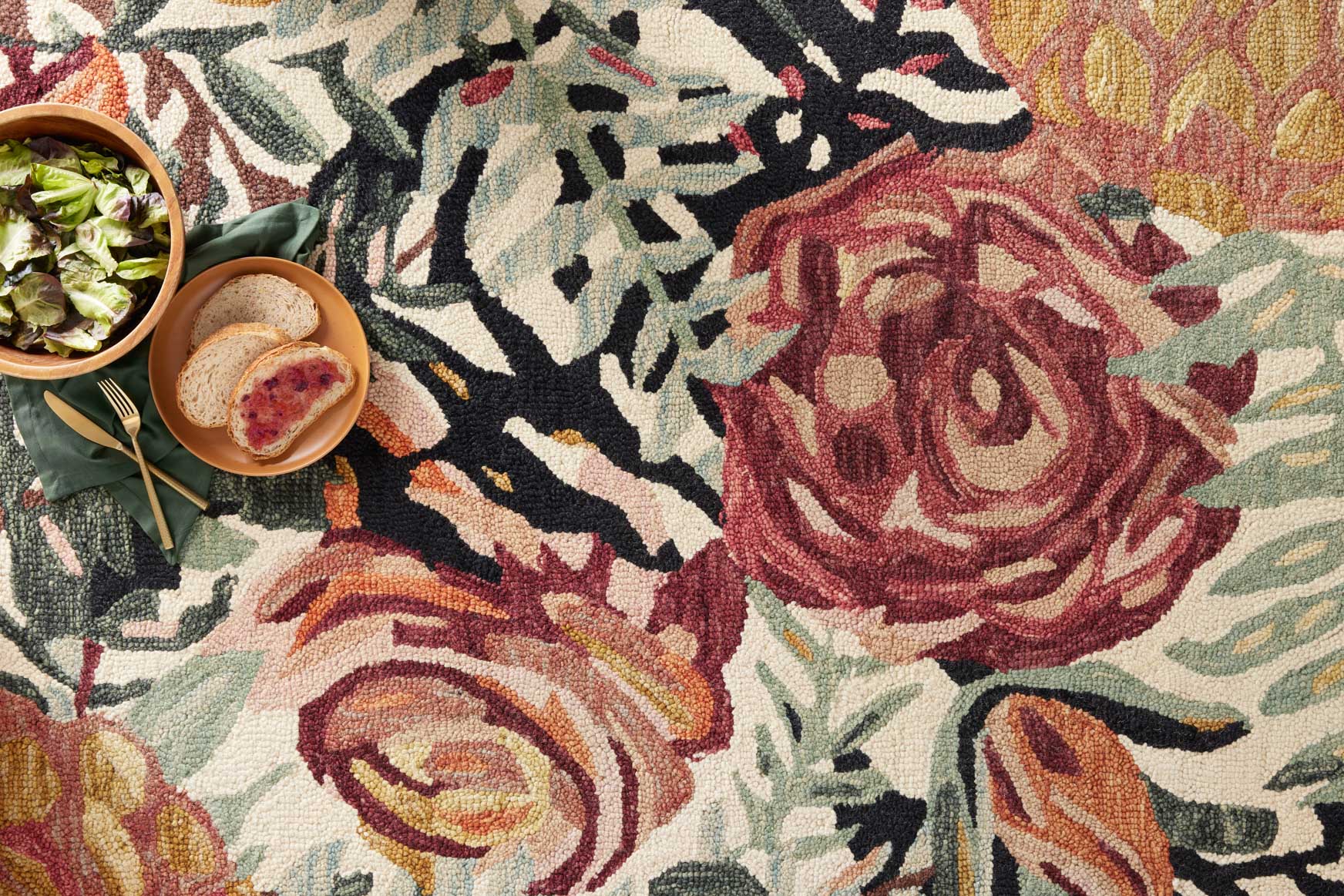 Loloi Belladonna Ivory / Lagoon Rug White Cliff Studio Area Rugs