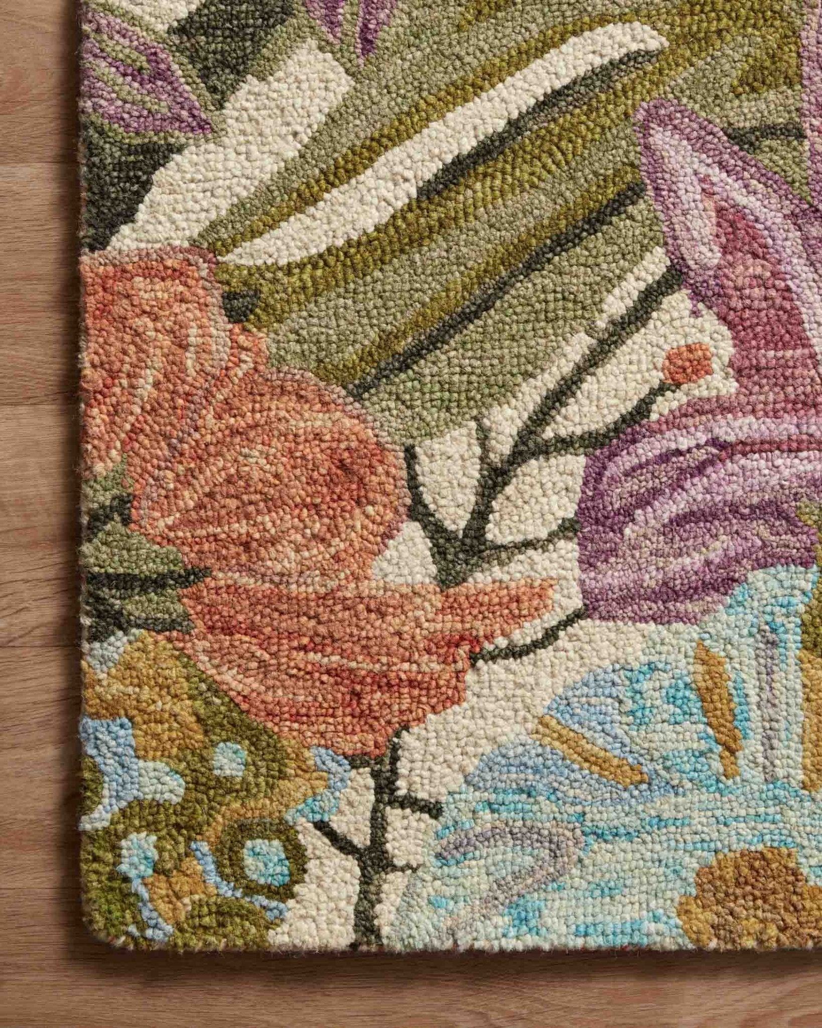 Loloi Belladonna Ivory / Multi Rug White Cliff Studio Area Rugs