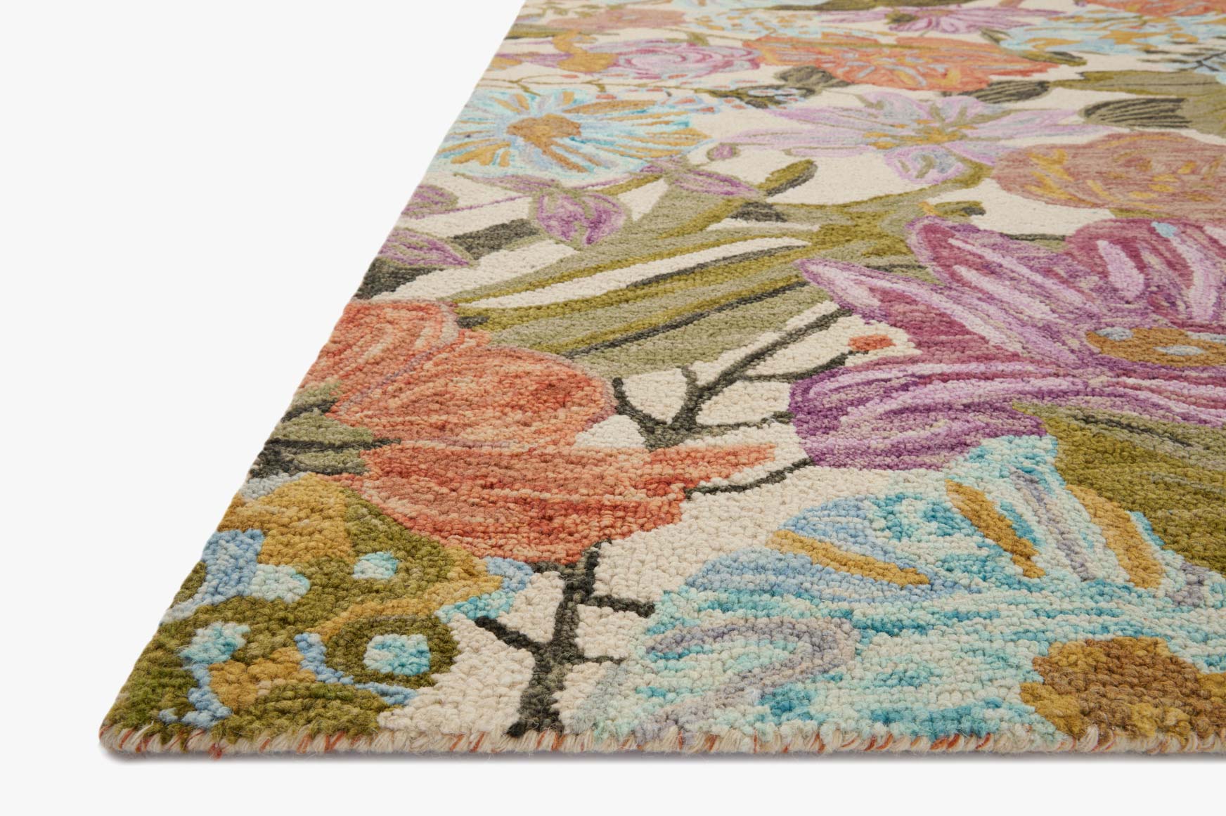 Loloi Belladonna Ivory / Multi Rug White Cliff Studio Area Rugs