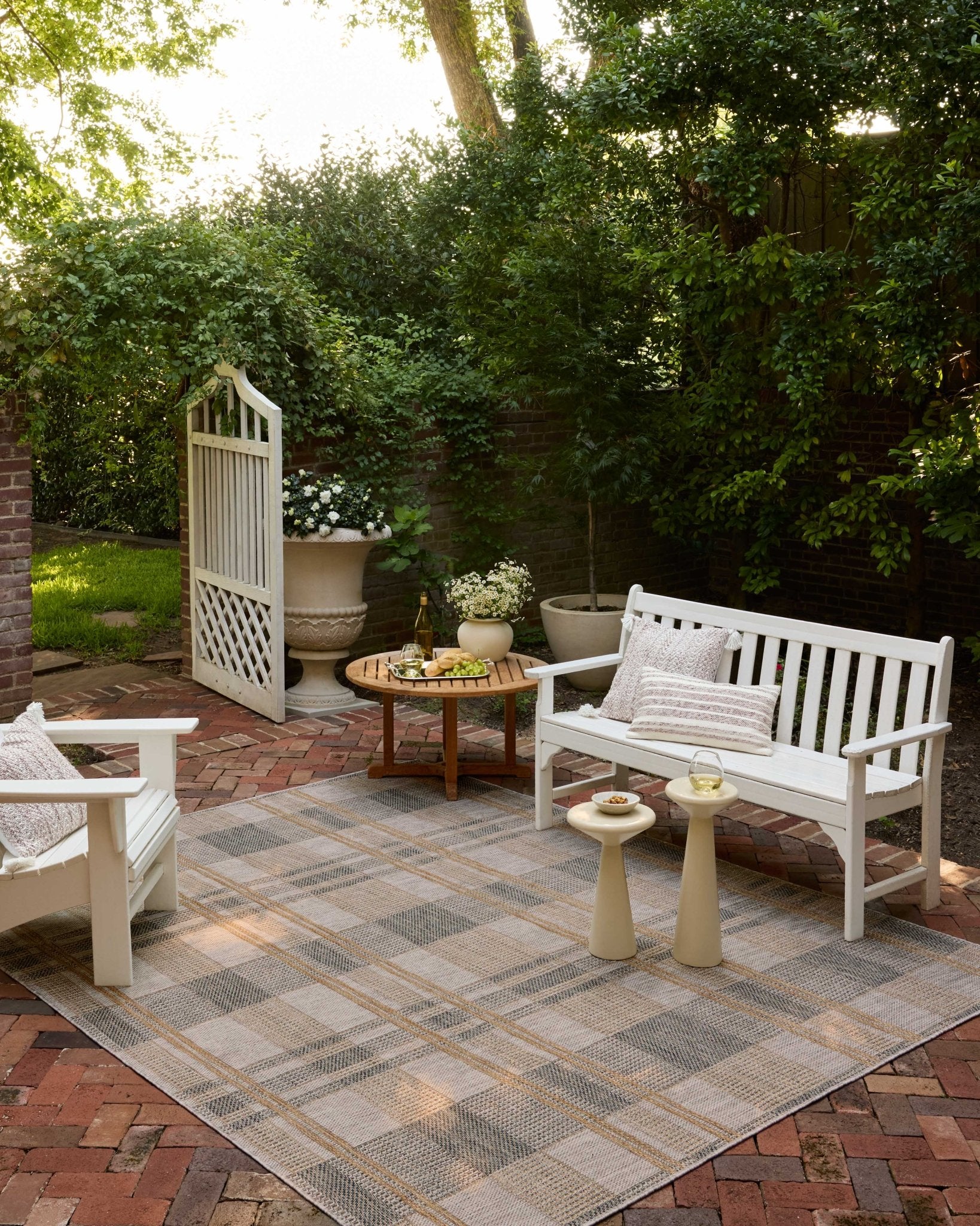 Loloi Birch Bone / Gold Area Rug White Cliff Studio Area Rug