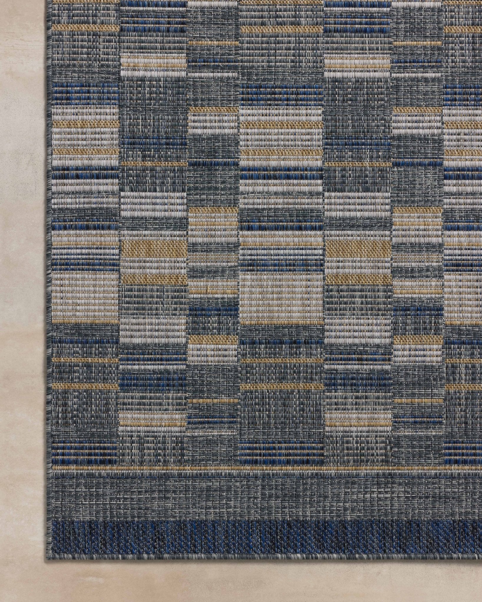 Loloi Birch Denim / Gold Area Rug White Cliff Studio Area Rug