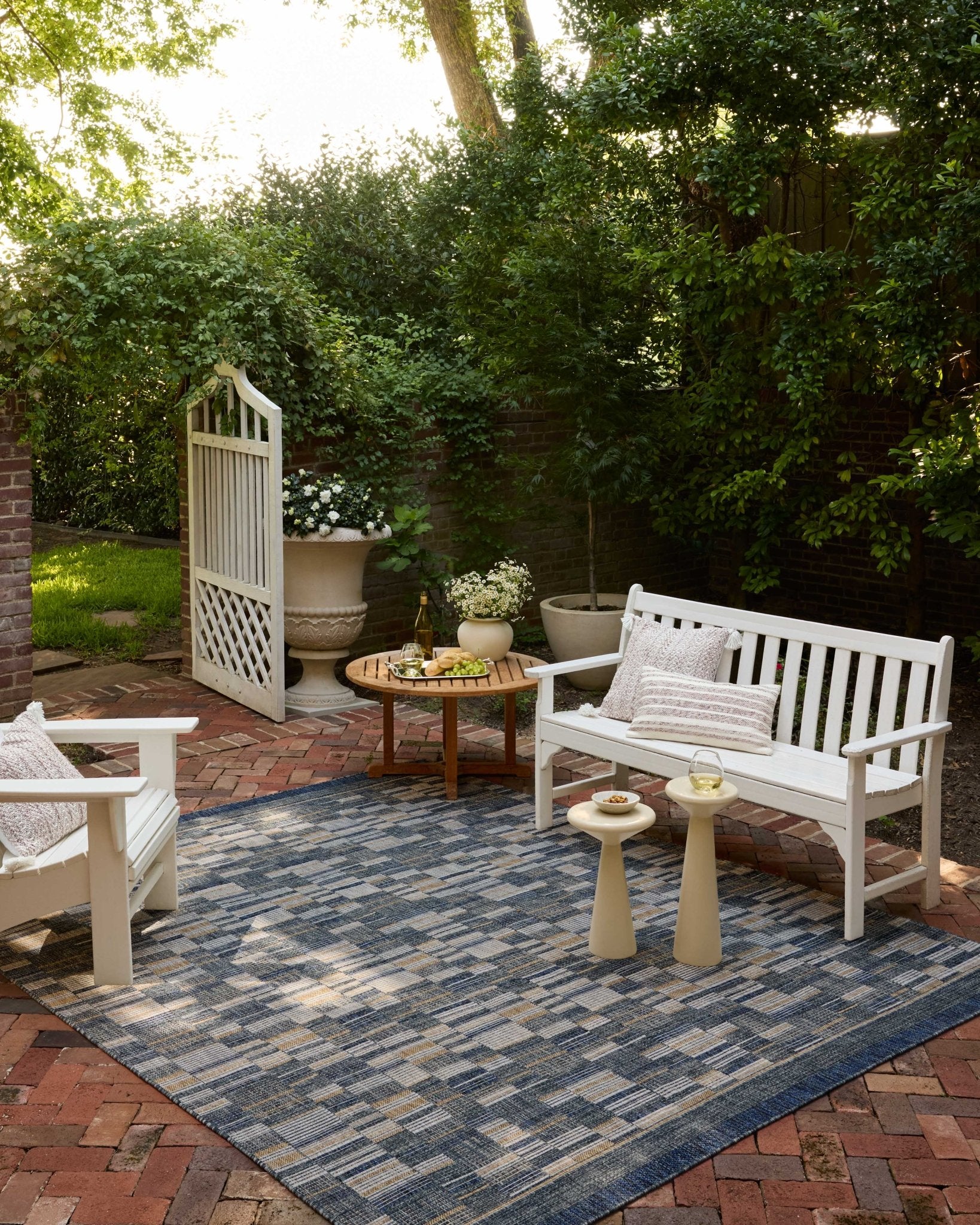 Loloi Birch Denim / Gold Area Rug White Cliff Studio Area Rug