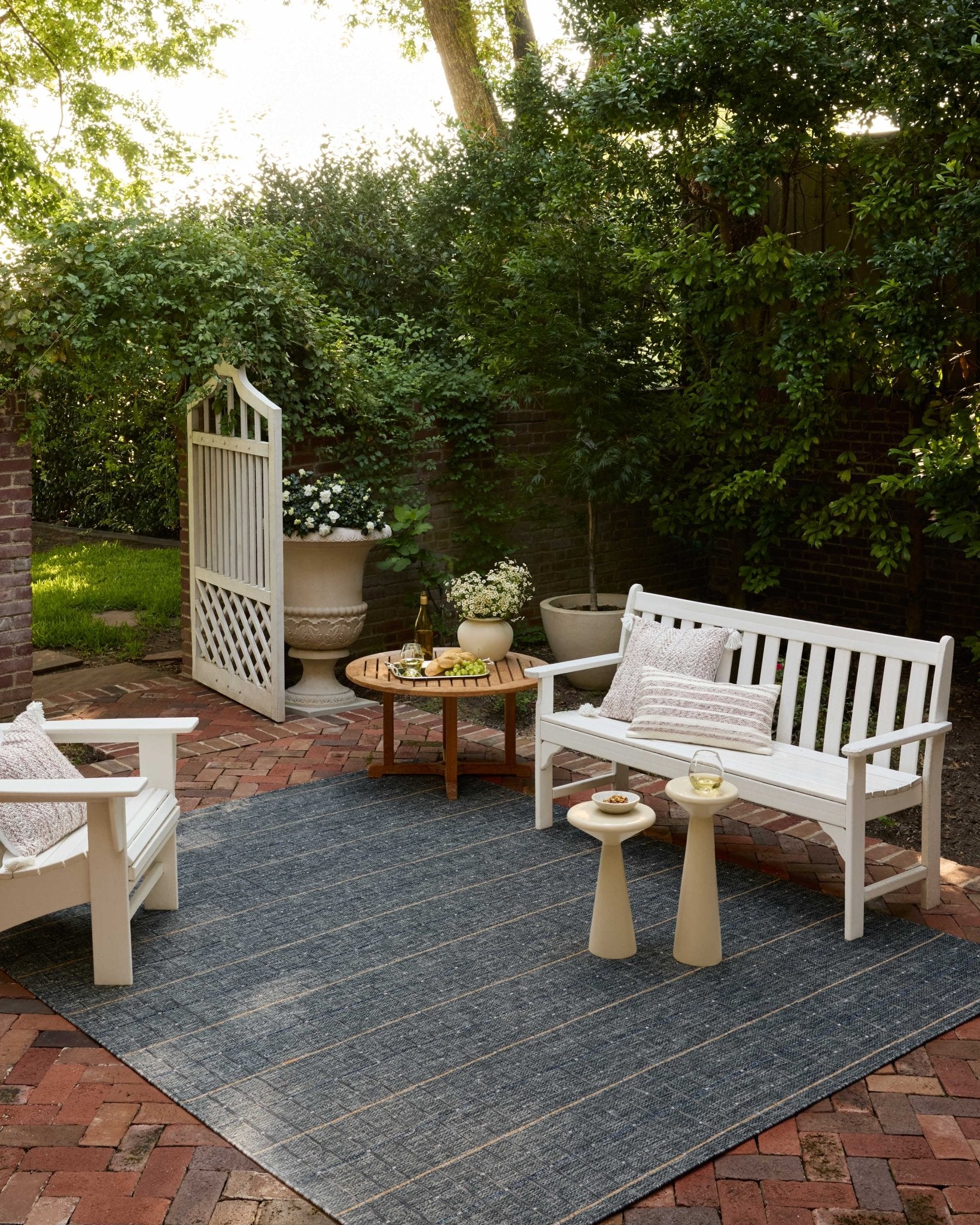 Loloi Birch Sky / Wheat Area Rug White Cliff Studio Area Rug