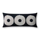 Loloi Black / Natural Pillow White Cliff Studio Pillow