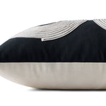 Loloi Black / Natural Pillow White Cliff Studio Pillow