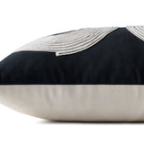Loloi Black / Natural Pillow White Cliff Studio Pillow