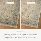 Loloi Briar Ant. Ivory / Blue Area Rug White Cliff Studio Area Rug