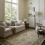 Loloi Briar Ant. Ivory / Blue Area Rug White Cliff Studio Area Rug