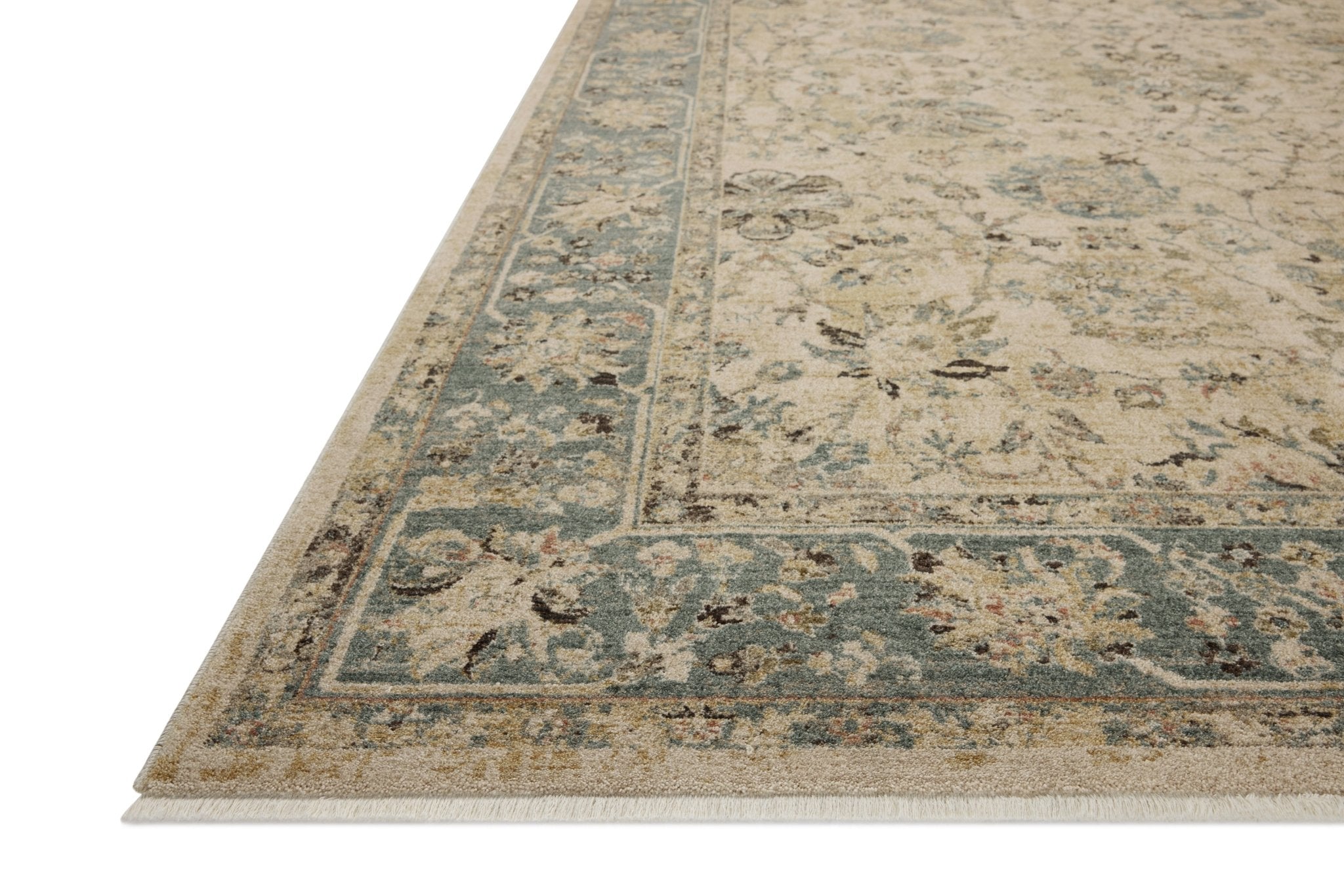 Loloi Briar Ant. Ivory / Blue Area Rug White Cliff Studio Area Rug