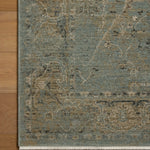 Loloi Briar Aqua / Olive Area Rug White Cliff Studio Area Rug