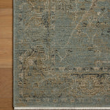 Loloi Briar Aqua / Olive Area Rug White Cliff Studio Area Rug