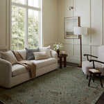 Loloi Briar Aqua / Olive Area Rug White Cliff Studio Area Rug