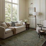 Loloi Briar Aqua / Olive Area Rug White Cliff Studio Area Rug