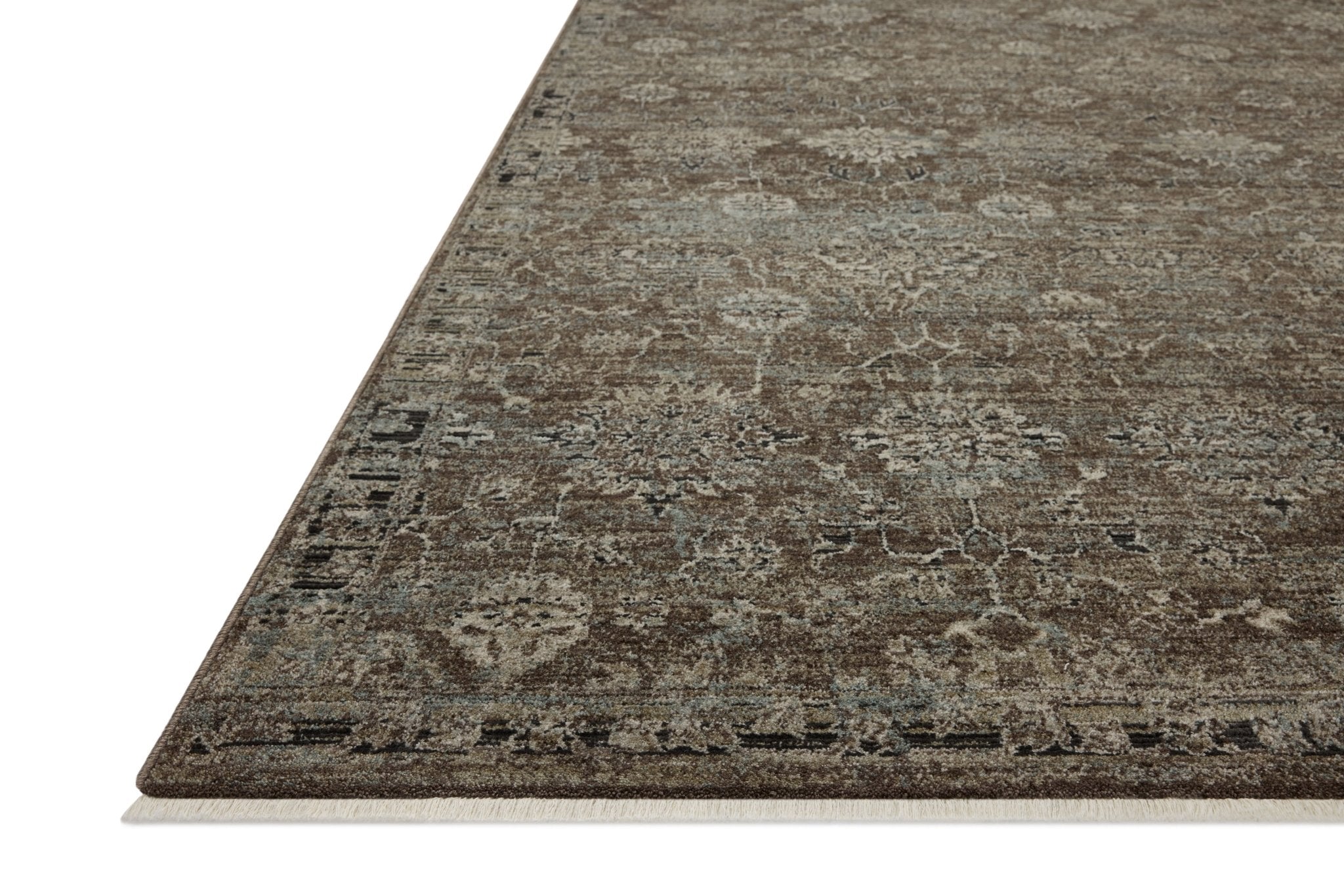 Loloi Briar Bark / Lagoon Area Rug White Cliff Studio Area Rug