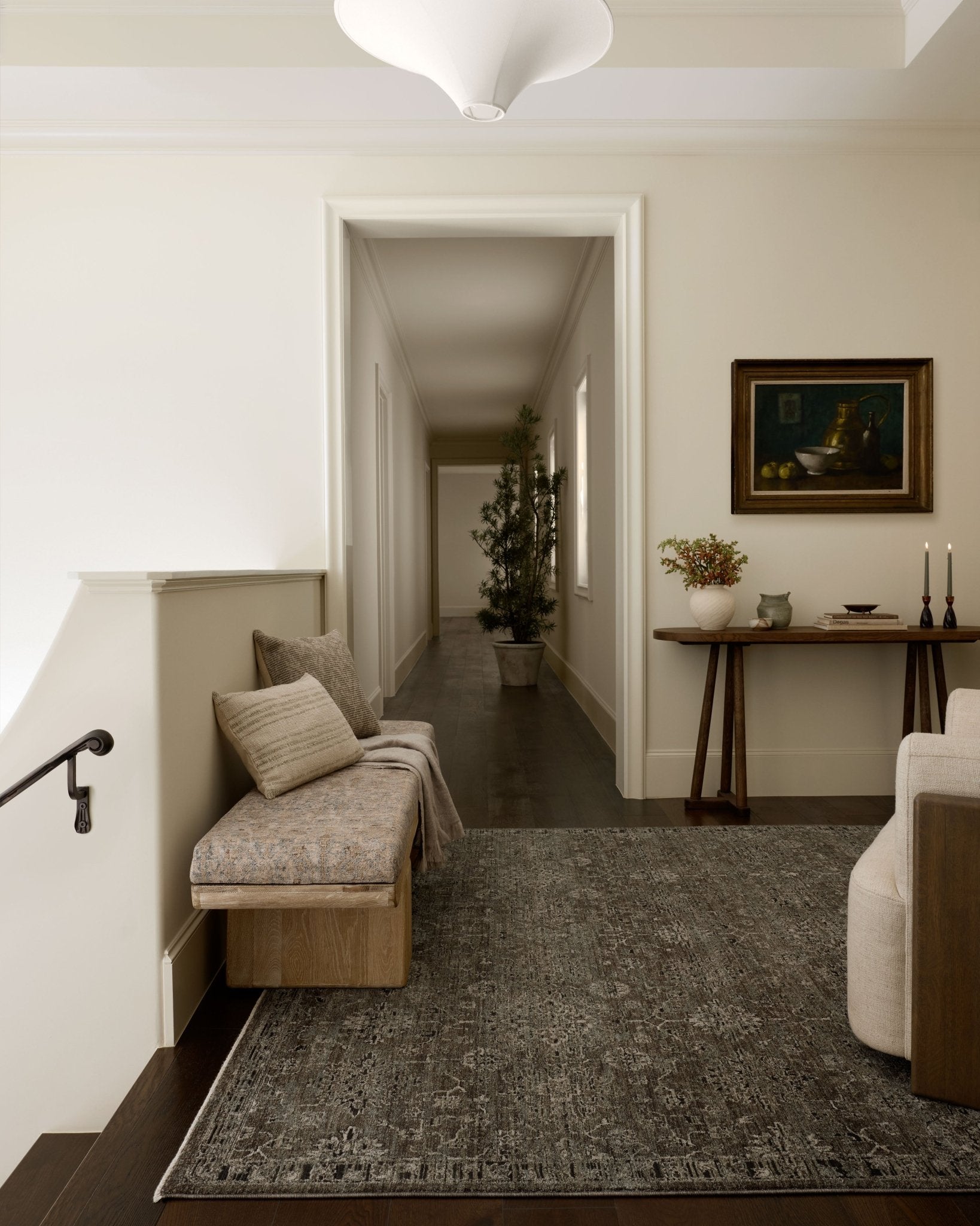 Loloi Briar Bark / Lagoon Area Rug White Cliff Studio Area Rug