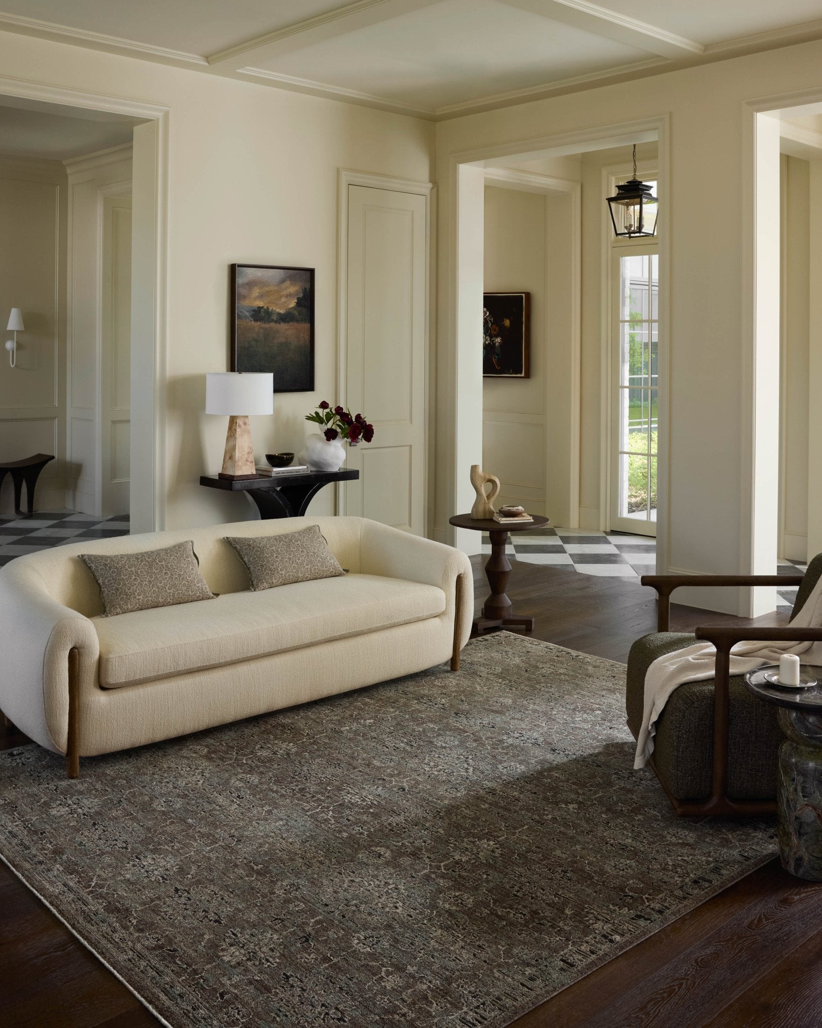 Loloi Briar Bark / Lagoon Area Rug White Cliff Studio Area Rug