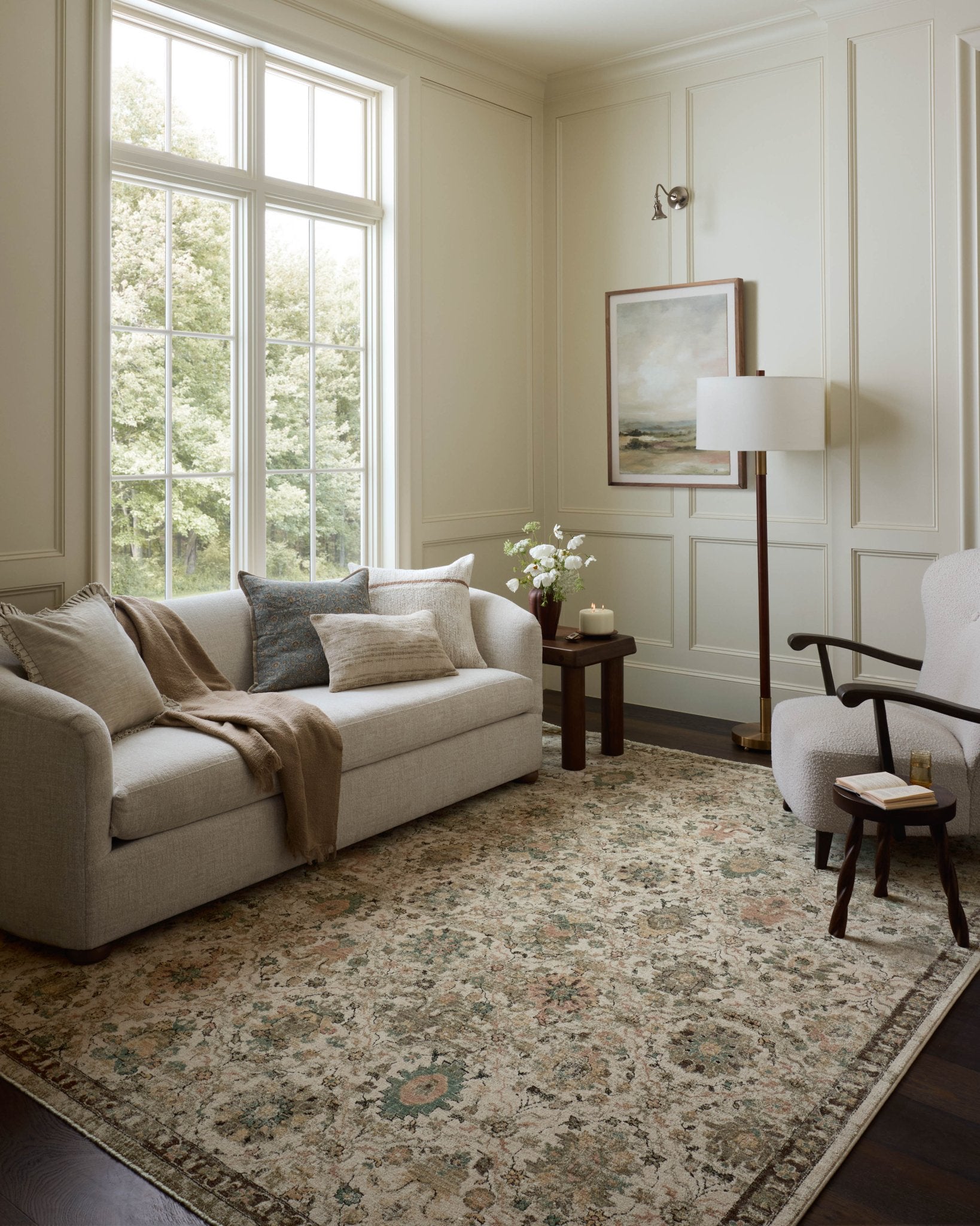 Loloi Briar Ivory / Multi Area Rug White Cliff Studio Area Rug