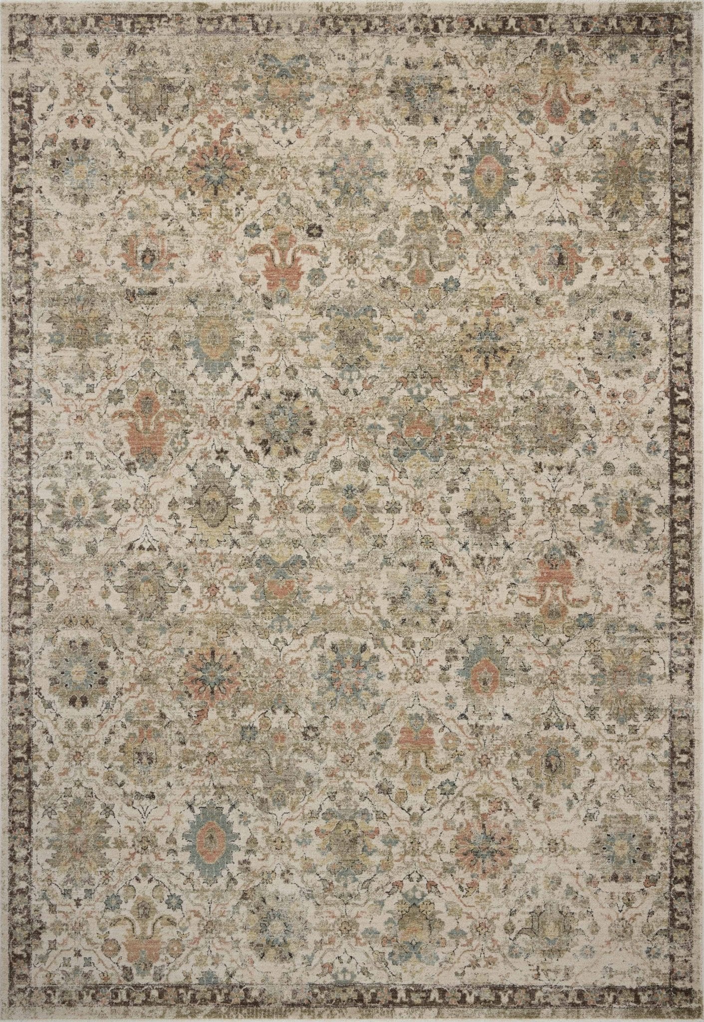Loloi Briar Ivory / Multi Area Rug White Cliff Studio Area Rug