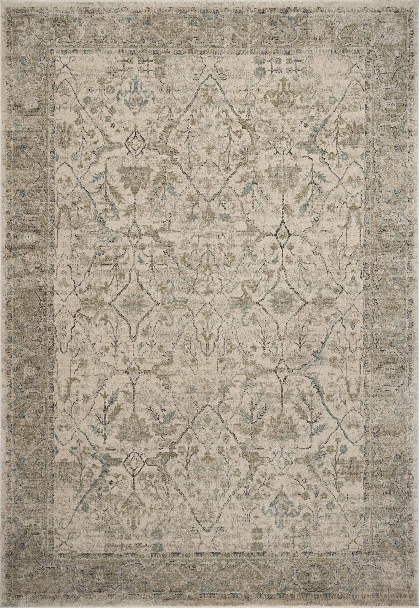 Loloi Briar Ivory / Sage Area Rug White Cliff Studio Area Rug