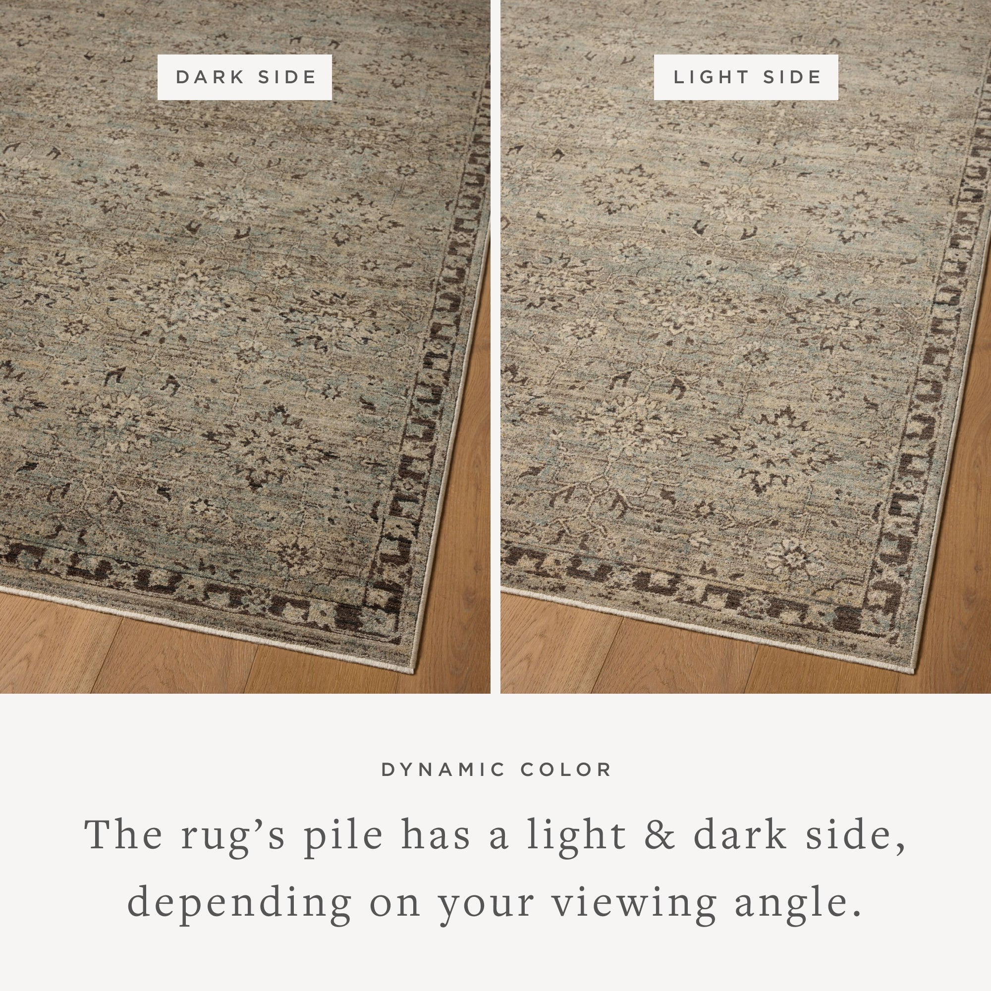 Loloi Briar Mist / Granite Area Rug White Cliff Studio Area Rug