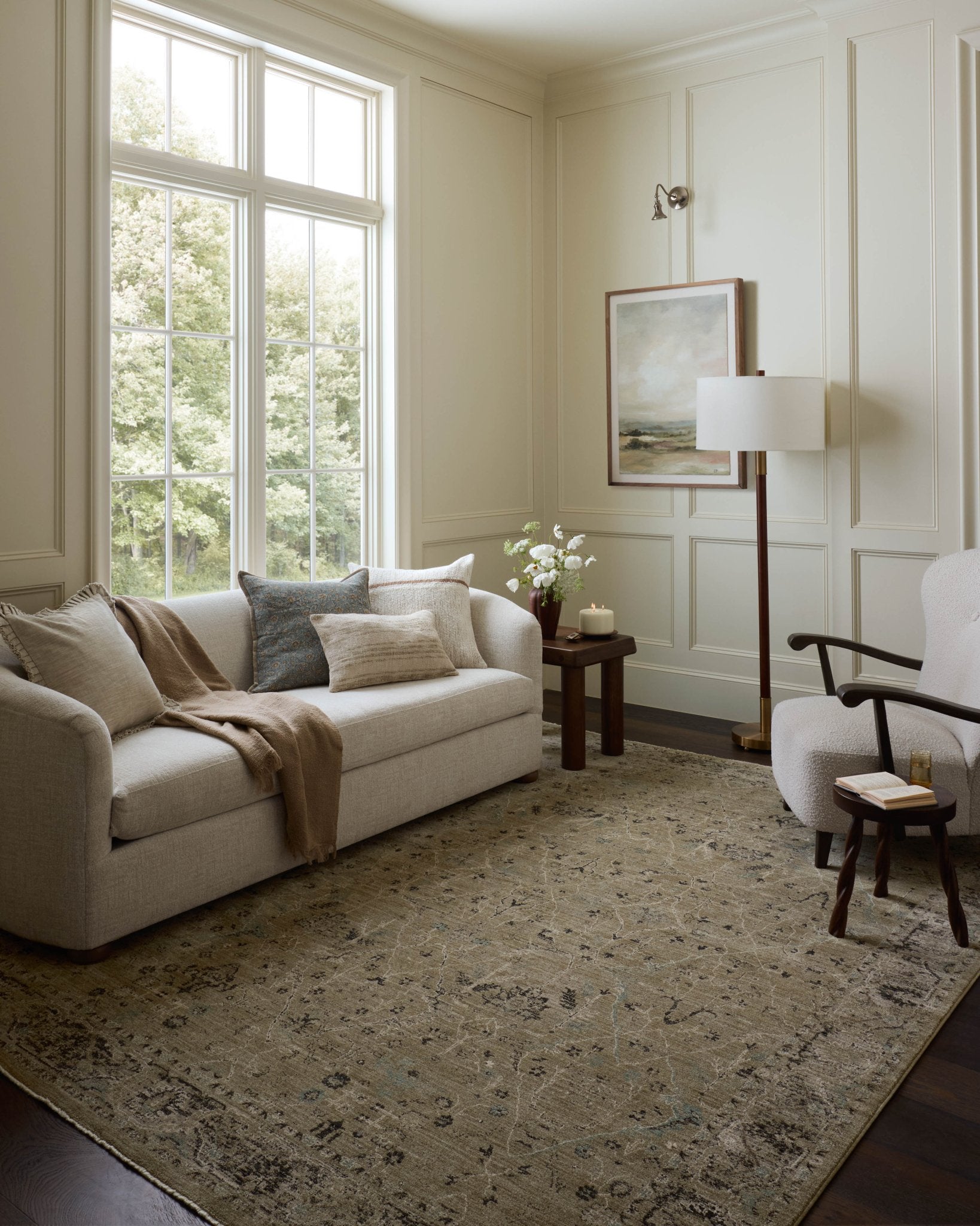 Loloi Briar Olive / Stone Area Rug White Cliff Studio Area Rug
