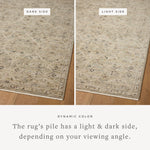 Loloi Briar Silver / Moss Area Rug White Cliff Studio Area Rug