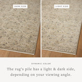 Loloi Briar Silver / Moss Area Rug White Cliff Studio Area Rug