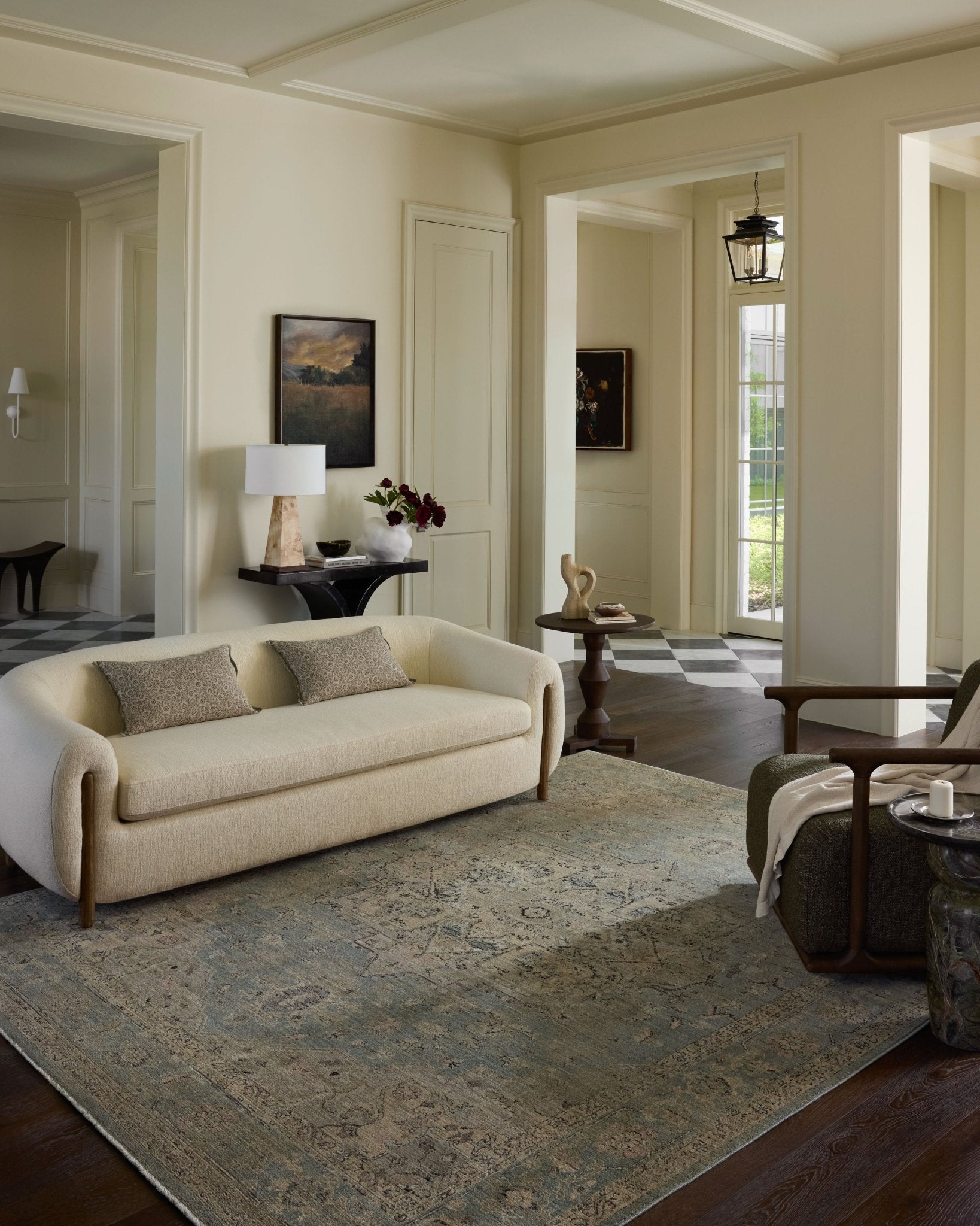 Loloi Briar Sky / Moss Area Rug White Cliff Studio Area Rug