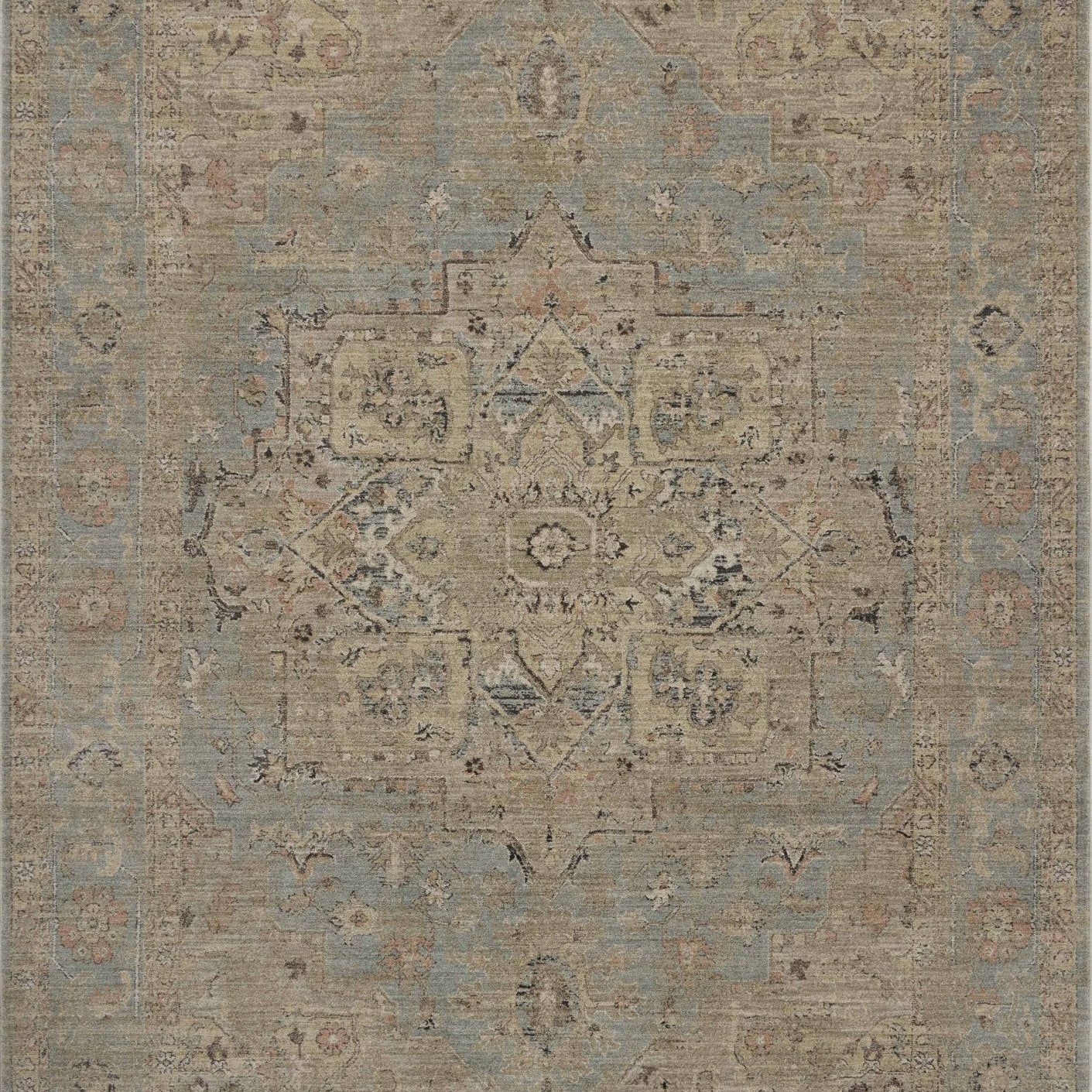 Loloi Briar Sky / Moss Area Rug White Cliff Studio Area Rug