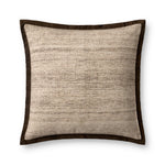 Loloi Brown / Ivory Pillow White Cliff Studio Pillow