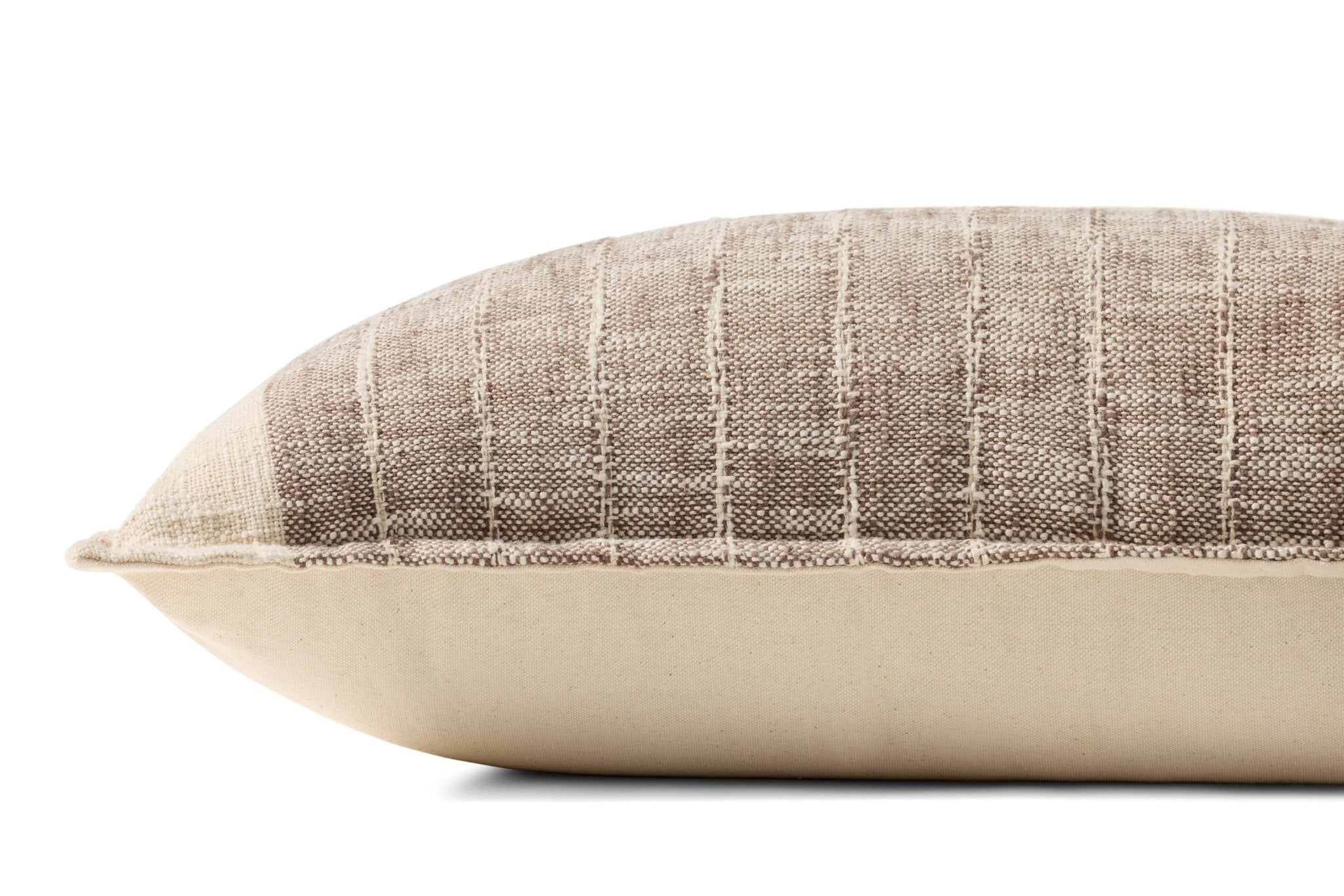 Loloi Brown / Ivory Pillow White Cliff Studio Pillow