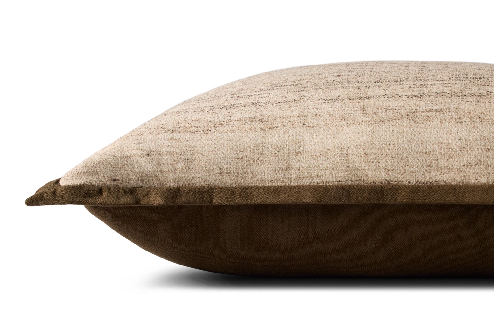 Loloi Brown / Ivory Pillow White Cliff Studio Pillow
