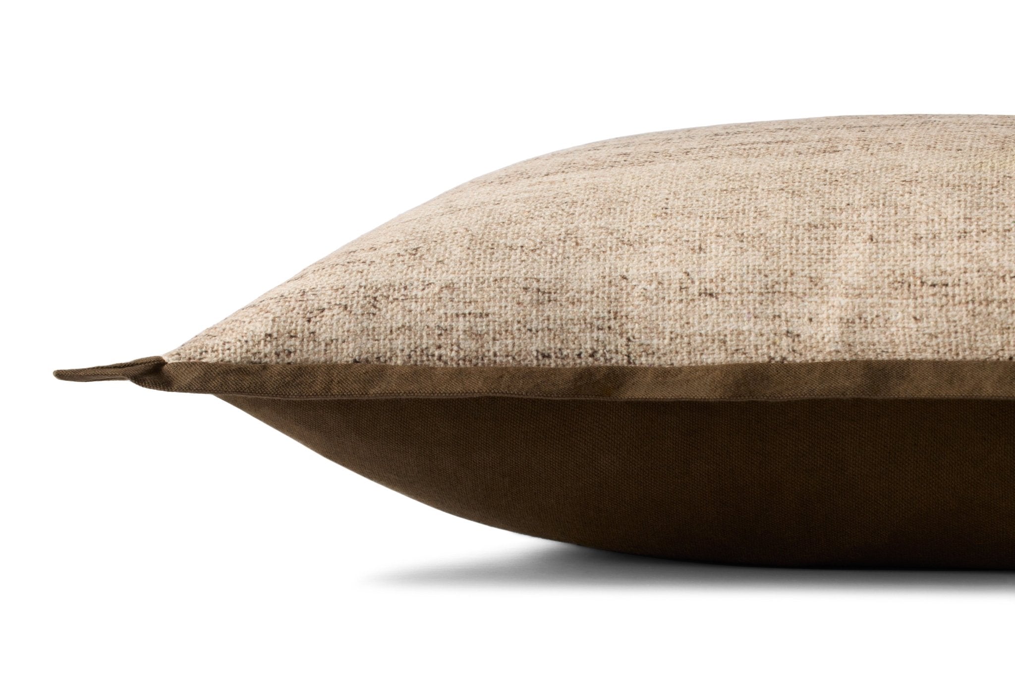 Loloi Brown / Ivory Pillow White Cliff Studio Pillow