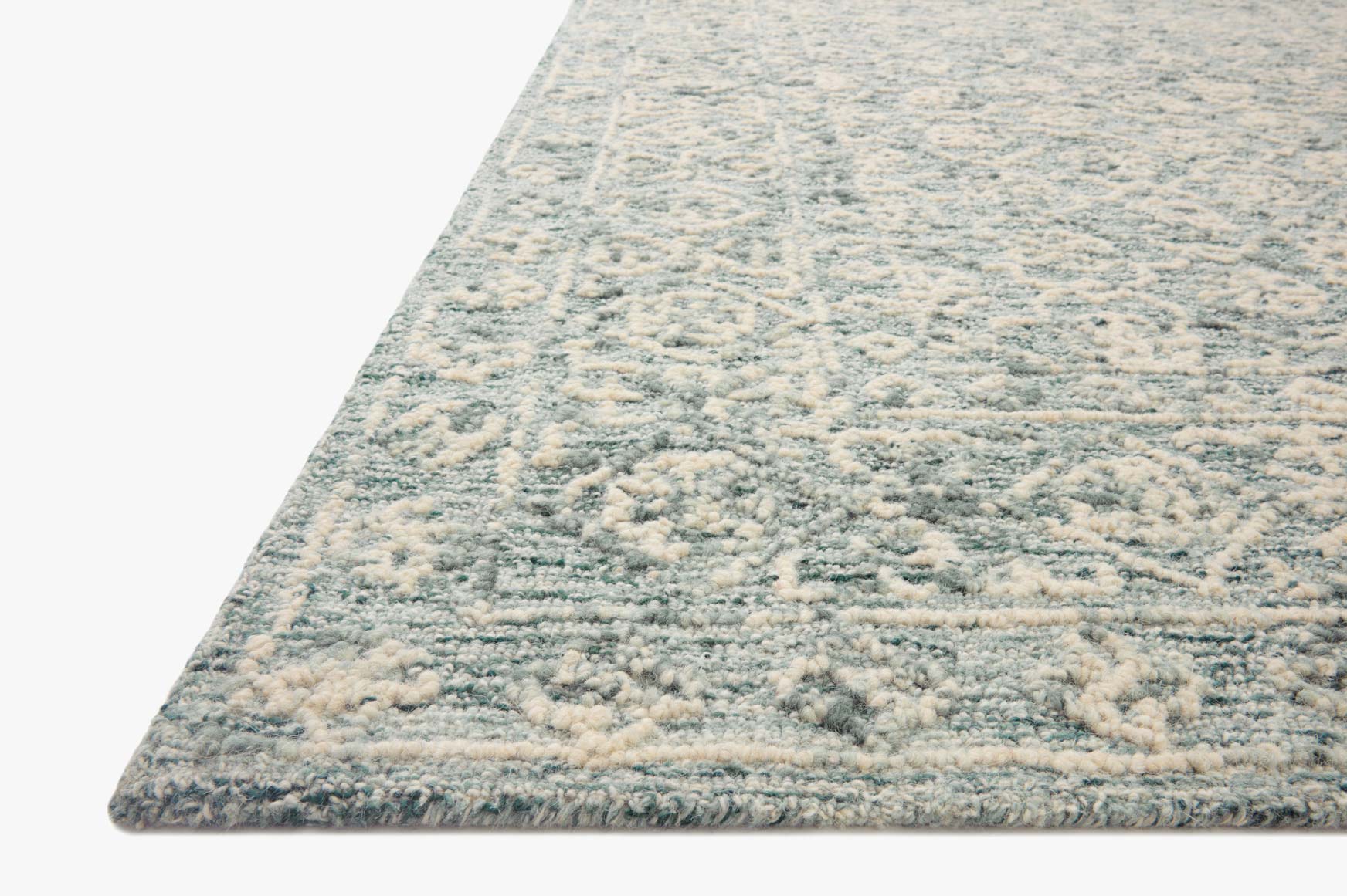 Loloi Cecelia Ocean / Ivory Rug White Cliff Studio Area Rugs
