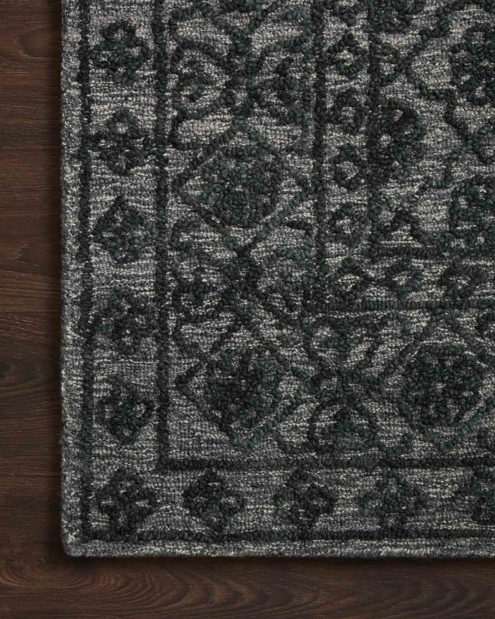 Loloi Cecelia Smoke / Dk. Grey Rug White Cliff Studio Area Rugs