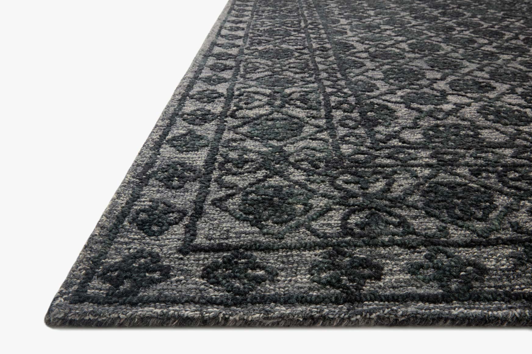 Loloi Cecelia Smoke / Dk. Grey Rug White Cliff Studio Area Rugs