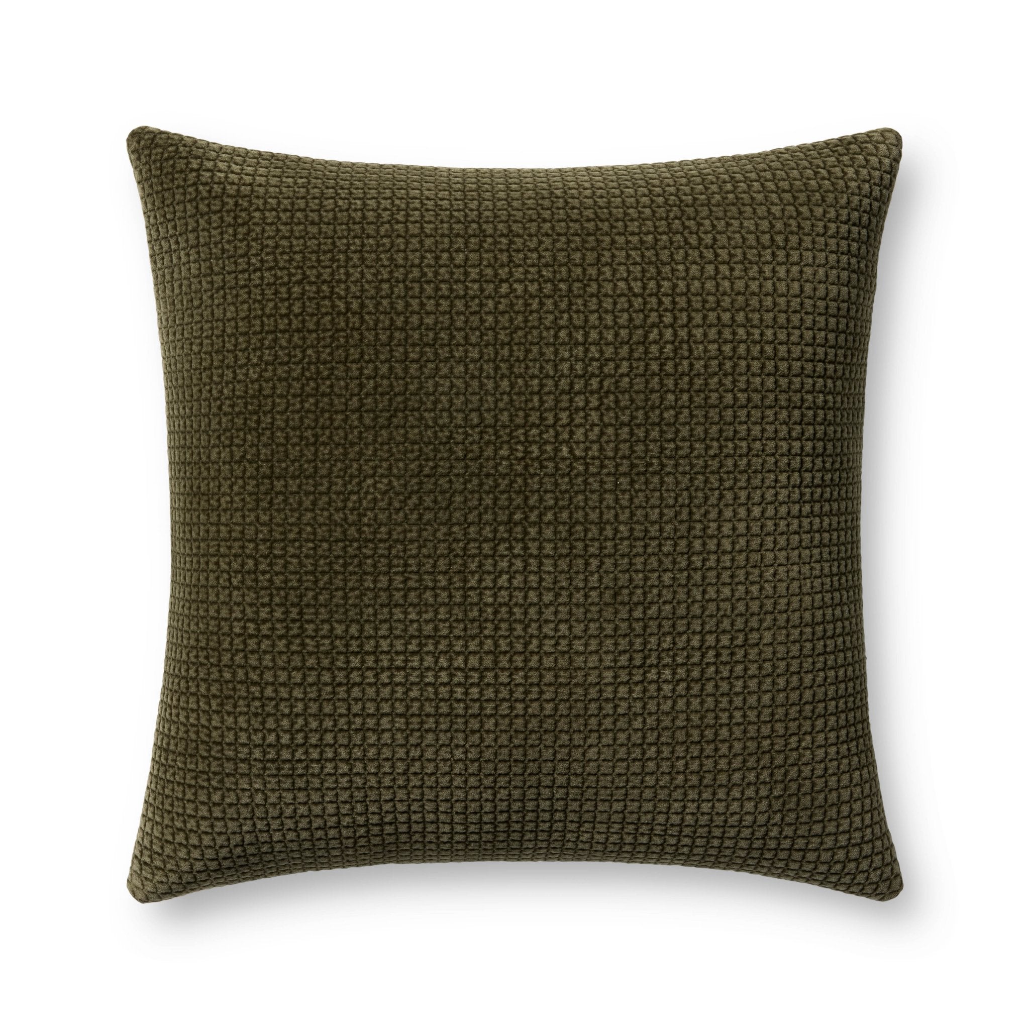 Loloi Dark Olive Pillow White Cliff Studio Pillow