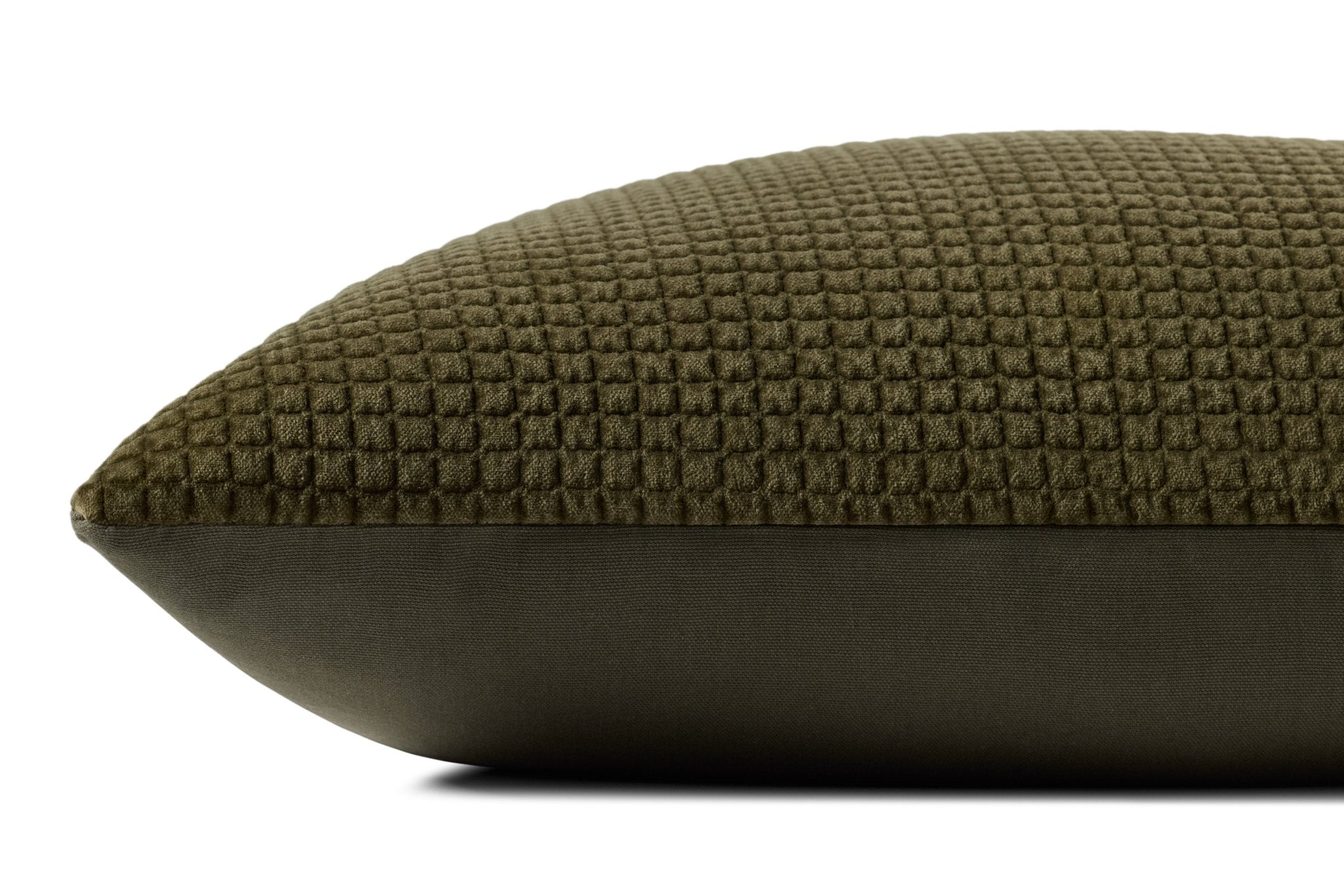 Loloi Dark Olive Pillow White Cliff Studio Pillow