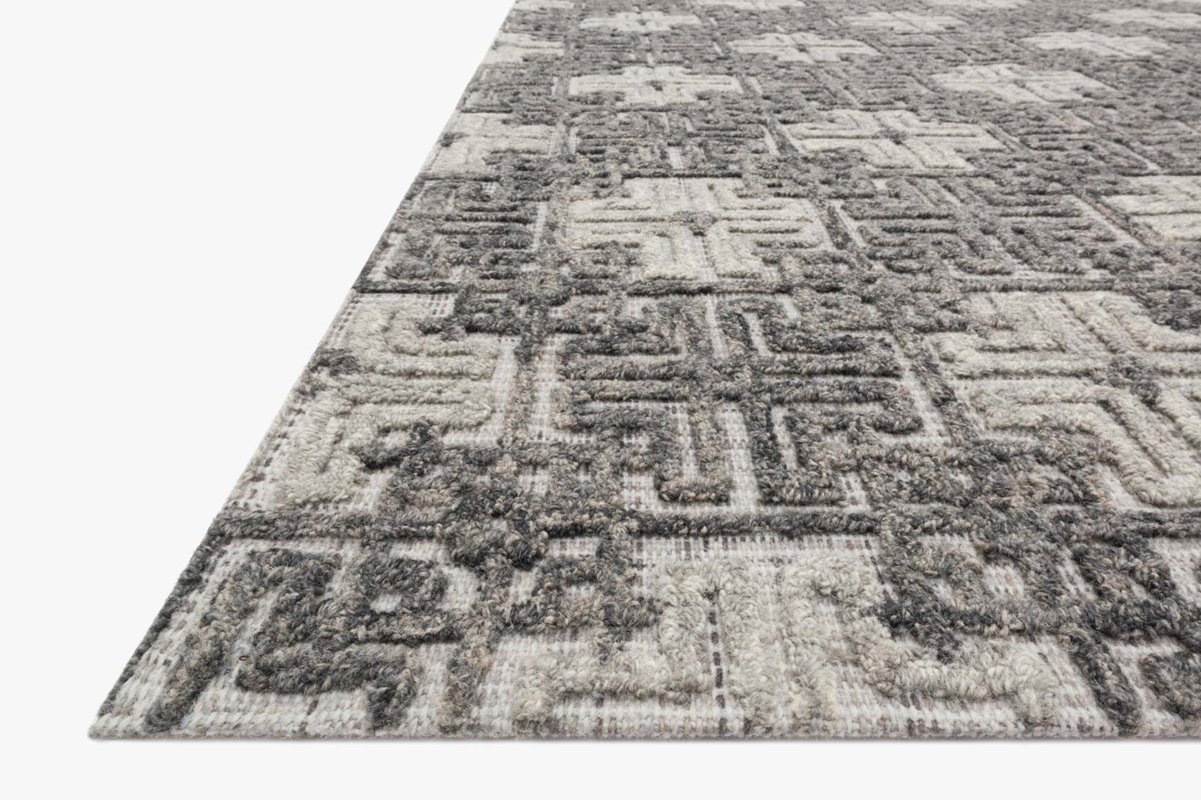 Loloi Ehren Charcoal / Fog Rug White Cliff Studio Area Rugs