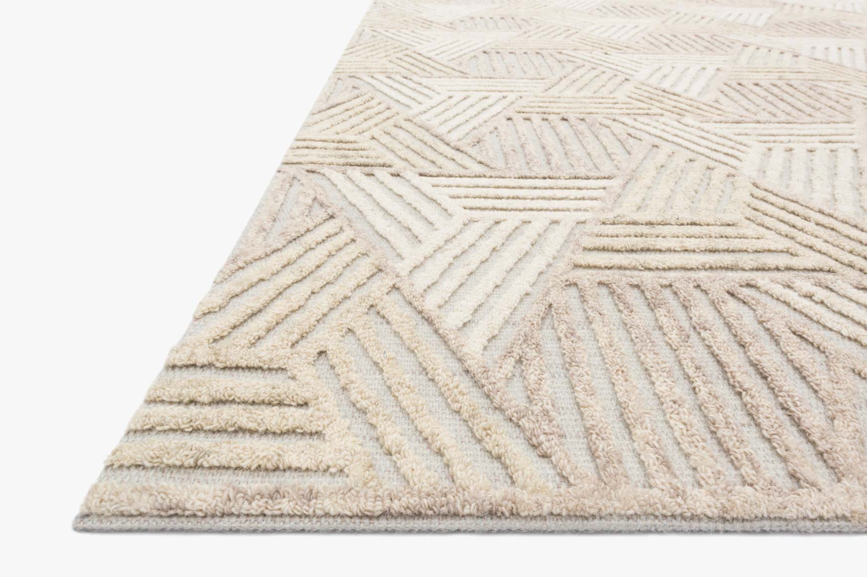 Loloi Ehren Oatmeal / Ivory Rug White Cliff Studio Area Rugs