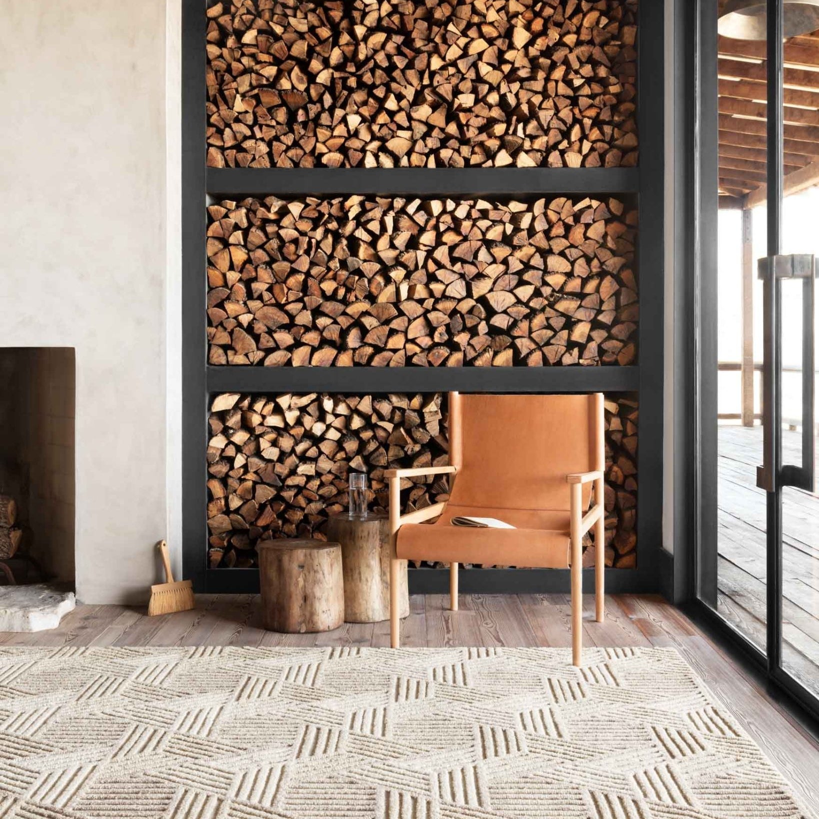 Loloi Ehren Oatmeal / Ivory Rug White Cliff Studio Area Rugs