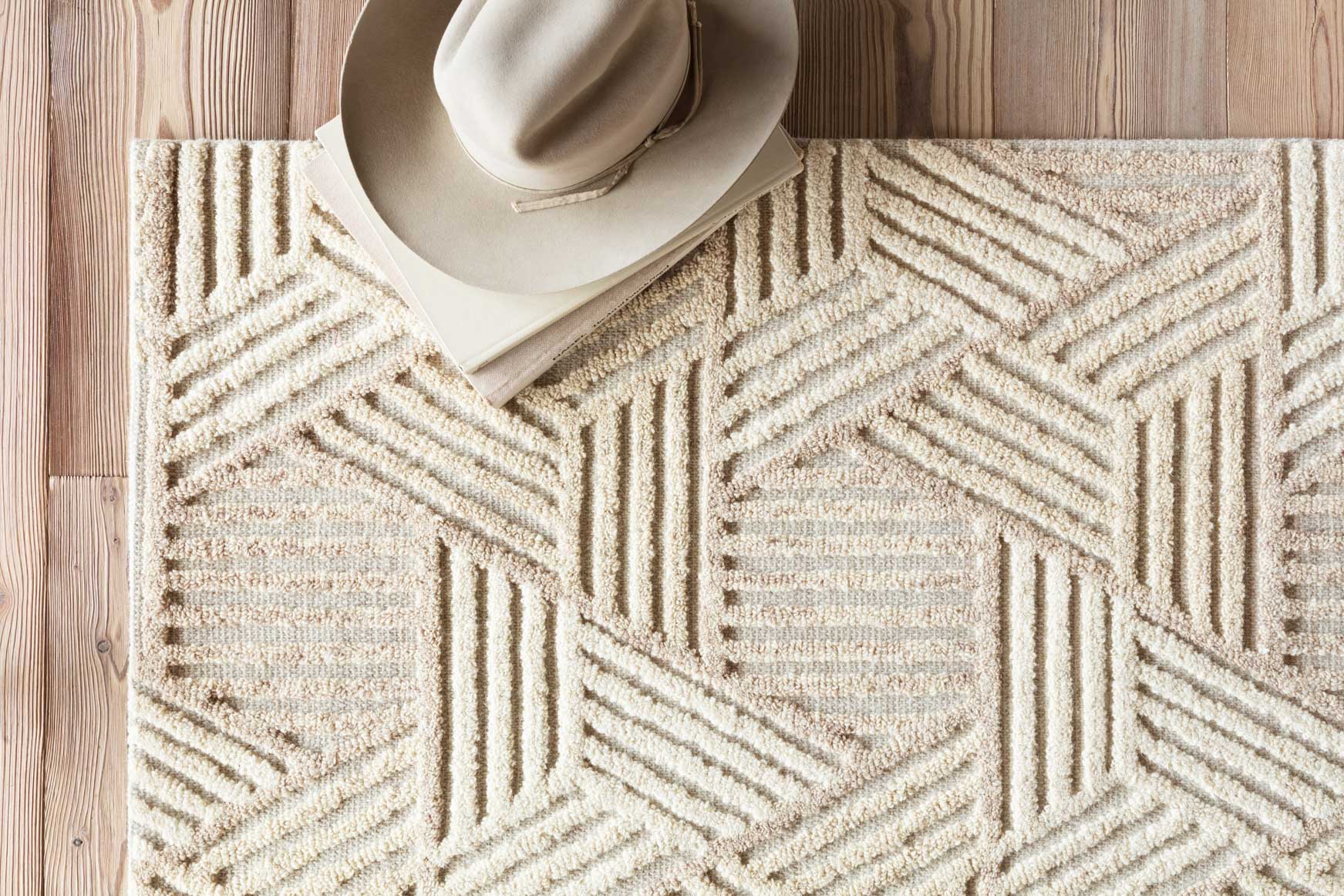 Loloi Ehren Oatmeal / Ivory Rug White Cliff Studio Area Rugs