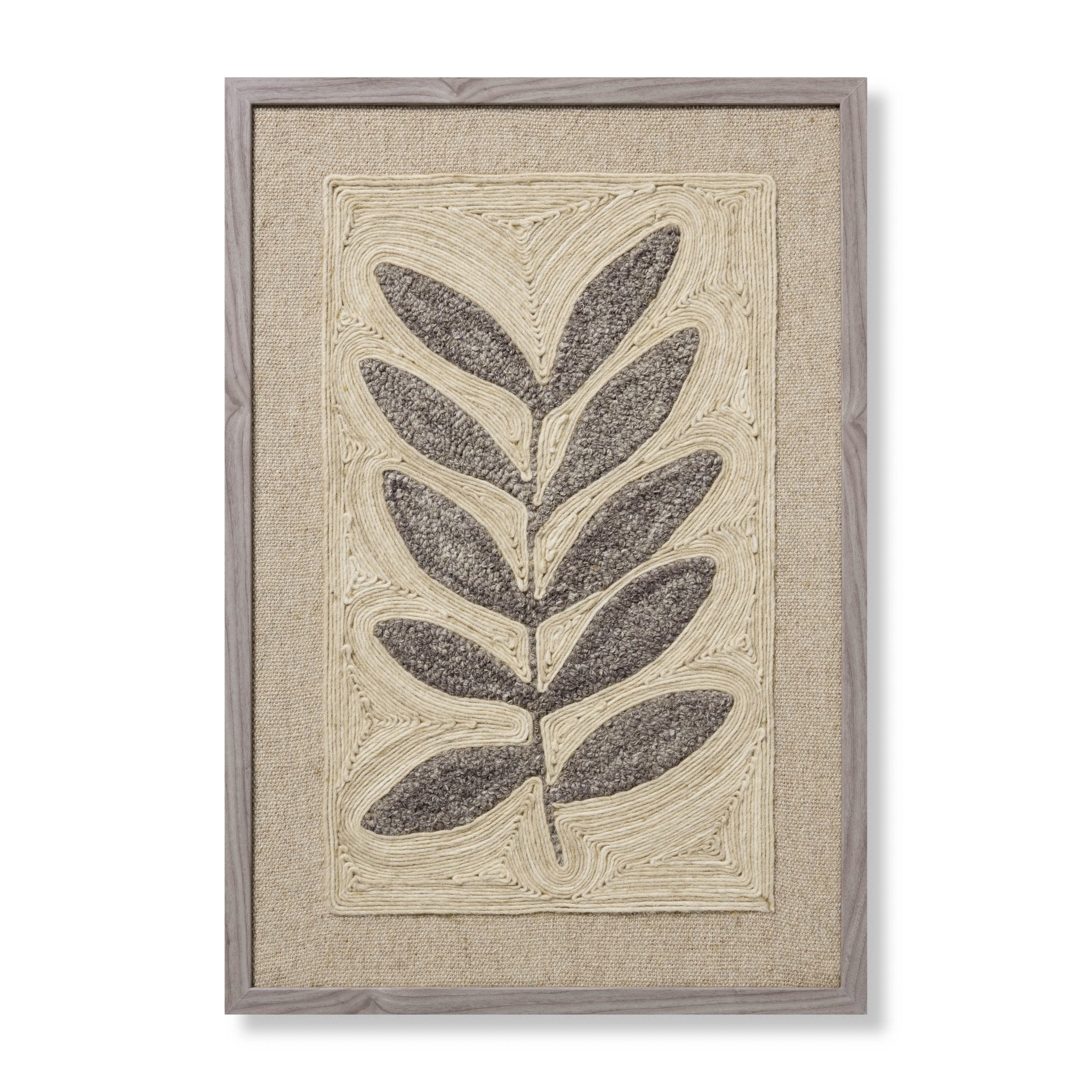 Loloi Frond & Fog Grey Wall Art White Cliff Studio Wall Art
