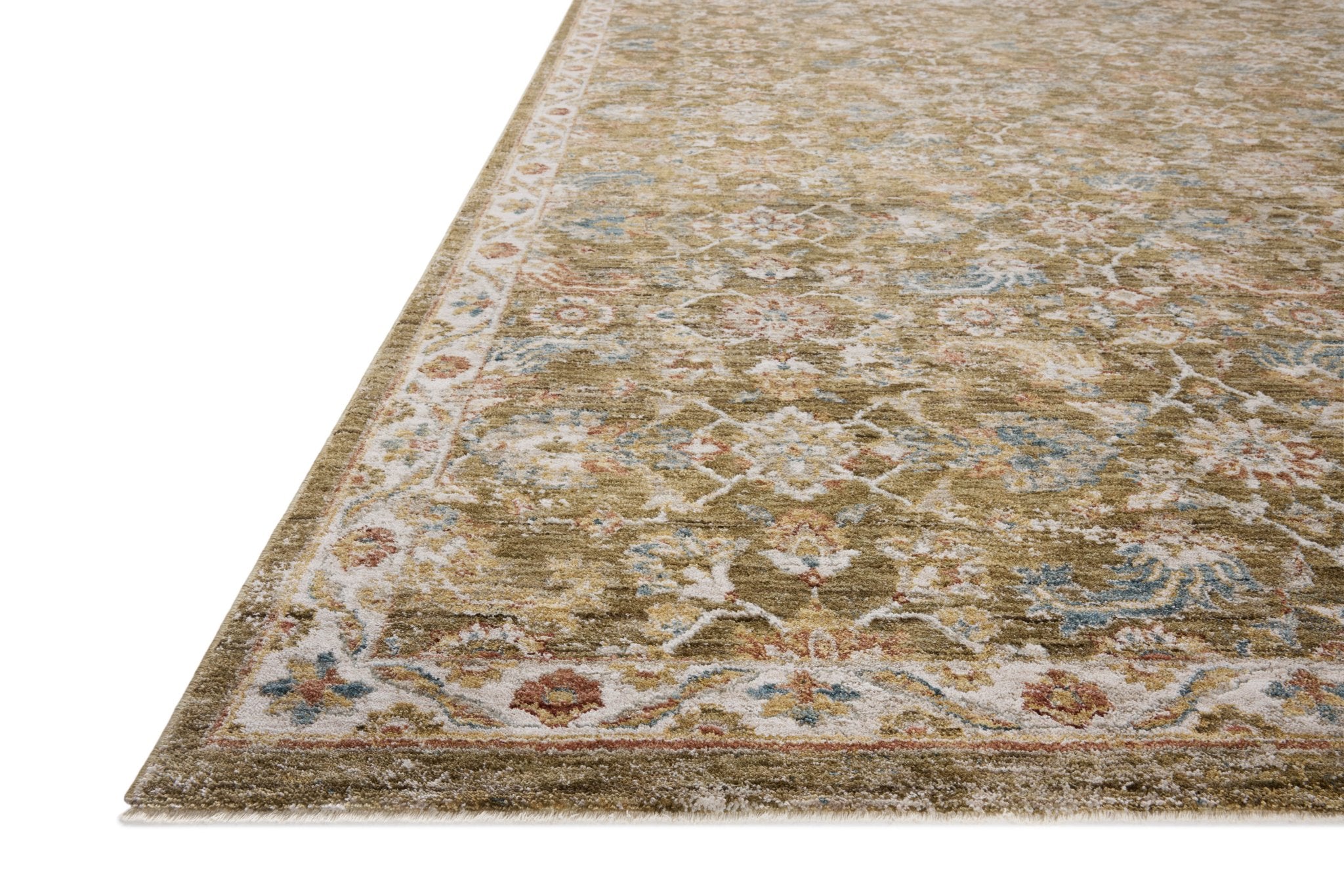 Loloi Gaia Olive / Multi Area Rug White Cliff Studio Area Rug